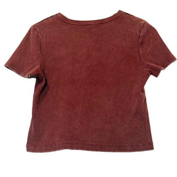 Social Culture Nashville Tennessee Corded Graphic Crop Top Western Vintage Wash - Picture 2 of 2